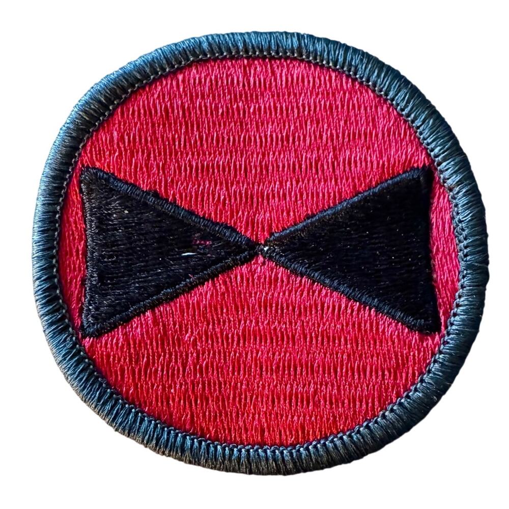 US Army 7th Infantry Division Hourglass Patch 2.5 Inch Uniform Insignia